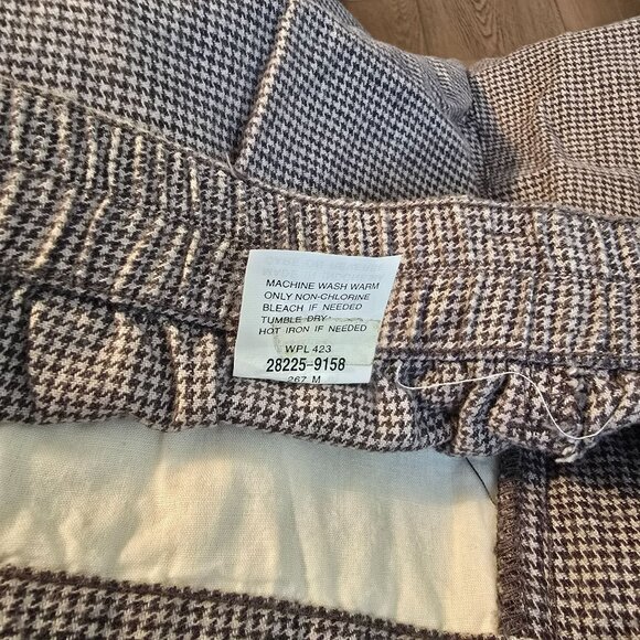 Dockers Womans Pants Plaid Grey Black Houndstooth Pleated Size 26 JJ3855 - Picture 5 of 8